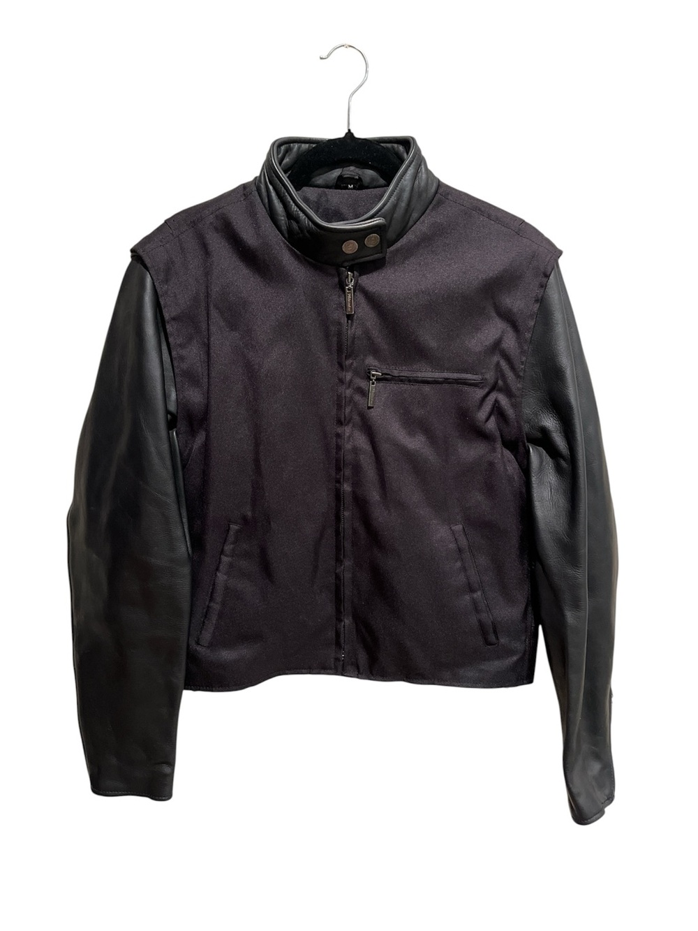 Milwaukee Leather 3-in-1 Men's Convertible Bomber Jacket to Vest - Medium